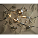 Star Trading LED-kronepære Ø95mm soft glow heavy smoke 1,4W 2100K