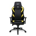 Fotel L33t Gaming Stol L33t Gaming E-Sport Pro Excellence L Pu Svart - Gul Dekor / 160442
