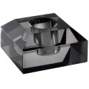 Stiernholm  Milano lysestake kvadrat lav 4x6 cm smoke
