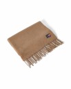 Lexington Clothing Recycled Wool Blend Scarf   Brown   ONE SIZE