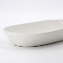 House Doctor Pion serveringsfat 19 x 38 cm Hvit-grå