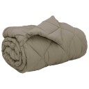 vidaXL Vinter Dynen Lysegrå 135 x 220 cm Mikrofiber