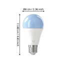 EGLO 2x E27 A60 RGB+TW Smarte Lyspærer med Fjernkontroll - Zigbee & Bluetooth