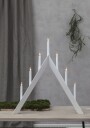 Star Trading Arrow Hvit Adventsstake med LED belysning, 60 cm