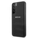 Mercedes AMG Hardcase Lærdeksel til Samsung Galaxy S22+ Svart Debossed Lines