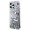 Hello Kitty Hkhcp15xlikhet Iphone 15 Pro Max 6.7" Silver/Silver Hardcase Liquid Glitter Charms Kitty Head