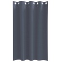  Gardiner med gardiner 2 pcs Antrasitt Polyester