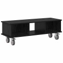  TV benk Svart Eik 100 x 35 x 35 cm Konstruert tre