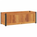 Plantekasse 80x30x27,5 cm helte akasie og stål