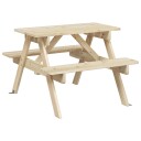  Piknikbord for 4 barn med parasollhull heltre gran