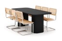 Scandinavian Choice Kopparbo Spisebord 200 cm med 6 stk Build Matstkolar Svart