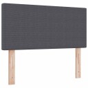  Sengegavl Enkel Design Mørk Grå 100 cm Corduroy Stoff