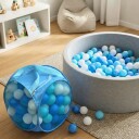 100 Fargerike Plastballer 6cm