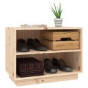 vidaXL Skohylle 60x34x45 cm heltre furu