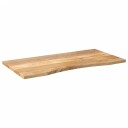  Skrivebordsplate med kurve 140x60x2,5 cm heltre grovt mangotre