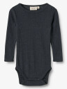 Wheat Wool Silk Body Long Sleeve Lucca Blå 56