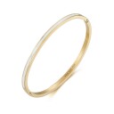 By Jolima Poppy Mini Bangle White Gold
