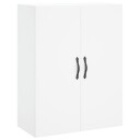  Veggmontert skap hvit 69,5x34x90 cm konstruert tre 8721012115637