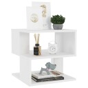 vidaXL Sidebord hvit 40x40x40 cm sponplate