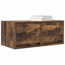 TV benker 2 stk røkt eik 60x31x25,5 cm konstruert tre