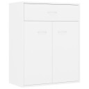 vidaXL Skjenk hvit 60x30x75 cm sponplate