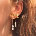 Stine A Jewelry Petit Pearl Berries Behind Ear Earring Forgylt Sølv Sterling 925 
