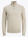 Jack and Jones Emil Knit Half Zip Beige M