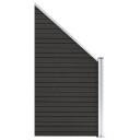vidaXL Gjerdepanel WPC 95x105 180 cm grå