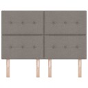 Hodegjerde med knapper Taupe 140 cm Stoff