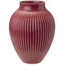 Knabstrup Keramik Knabstrup Vase spor 27 cm Bordeaux