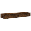 vidaXL TV-benker med LED-lys 2 stk røkt eik 60x35x15,5 cm 8721012262089