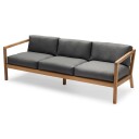 Skagerak Virkelyst 3 Seater Charcoal Teak