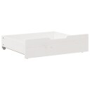  Sengeskuffer 2 stk hvit 65x55x16 cm heltre furu 850936
