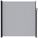 vidaXL Utklappbart side markise Grå 500 x 220 cm Polyester
