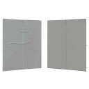  Party Telt Sidevegg 2 pcs Lysegrå 200 x 195 cm PE og stål