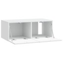  Vegghengt TV skap 59,5 x 41 x 30 cm Hvit Konstruert tre