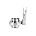 Butterfly-ventil, TC 3" Tri-Clamp Brewtools