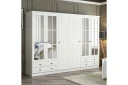 Fruitland Garderobe med Speil - Hvit
