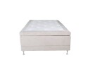 Venture Design Vansbro kontinental seng Beige fløyel 120 cm Fast Beige