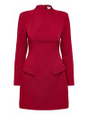 Malina Leanna High Neck Mini Dress   Red   38