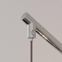 Lucande LED-vegglampe Hayley med hengende kuppel, krom
