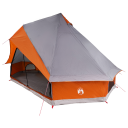 Tipi telt med tak Grå og Oransje 400 x 346 x 250 cm taft