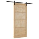 vidaXL skyvedør med tilbehør 93x211 cm solid trefuru
