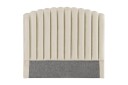Sengegavl Zehner 140 cm   Beige|Fløyel