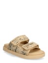 Tommy Hilfiger Double Strap Raffia Sandal   Beige   40