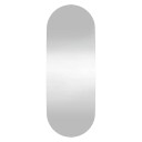 vidaXL Veggspeil 15x40 cm glass oval