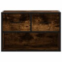  TV-benk røkt eik 60x31x39,5 cm konstruert tre og metall 8721102839702