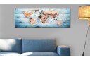 Bilde World Maps Sapphire Travels 150x50 Artgeist sp. z o. o.