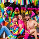 Boland Party Partners Pride Håndflagg av Papir 6-pakning 44735