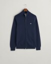 Bomullscardigan med glidelås EVENING BLUE XXXL